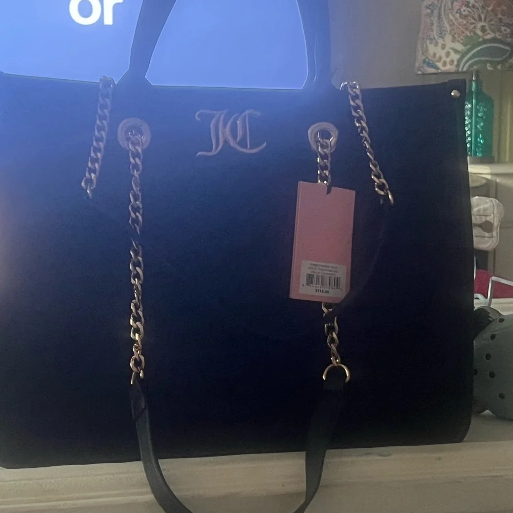 Juicy Couture Black and Gold Tote Bag NWT - Picture 4 of 6